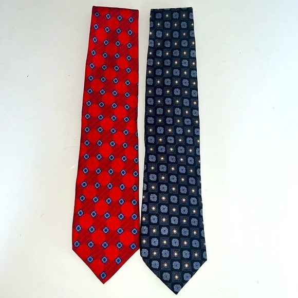 Ermenegildo Zegna Set of 2 100% Silk Ties - Picture 2 of 7